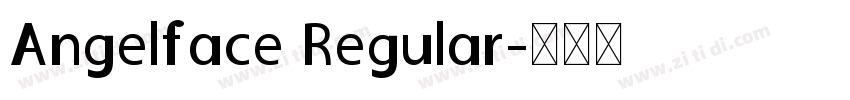 Angelface Regular字体转换